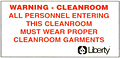 Cleanroom Entrance Sign p82