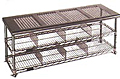 Perforated Shoe Rack/Storage Bench p91